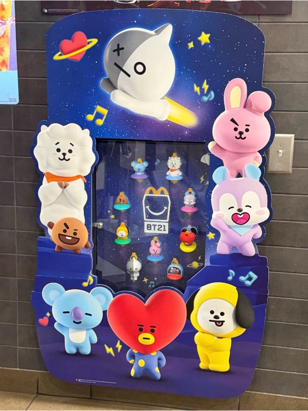 BT21 Happy Meal Toys Full Collection - 9 piece
